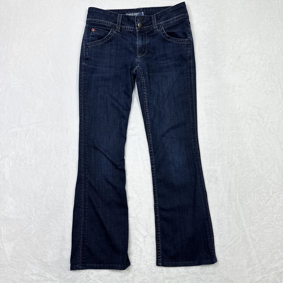 Hudson Jeans Womens 27 Dark Wash Bootcut Stretch Denim Made USA W170DHA GMN - Picture 1 of 12